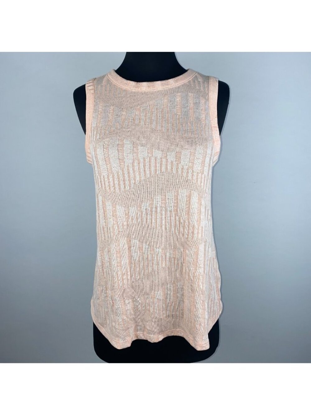 A New Day Tank Top Womens S Jacquard Design Rayon Polyester Spandex Blend Summer